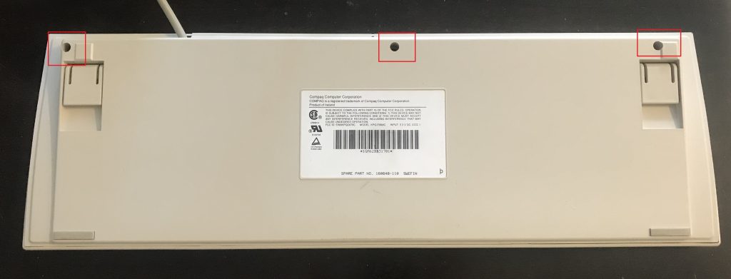 Compaq Keyboard disassembly