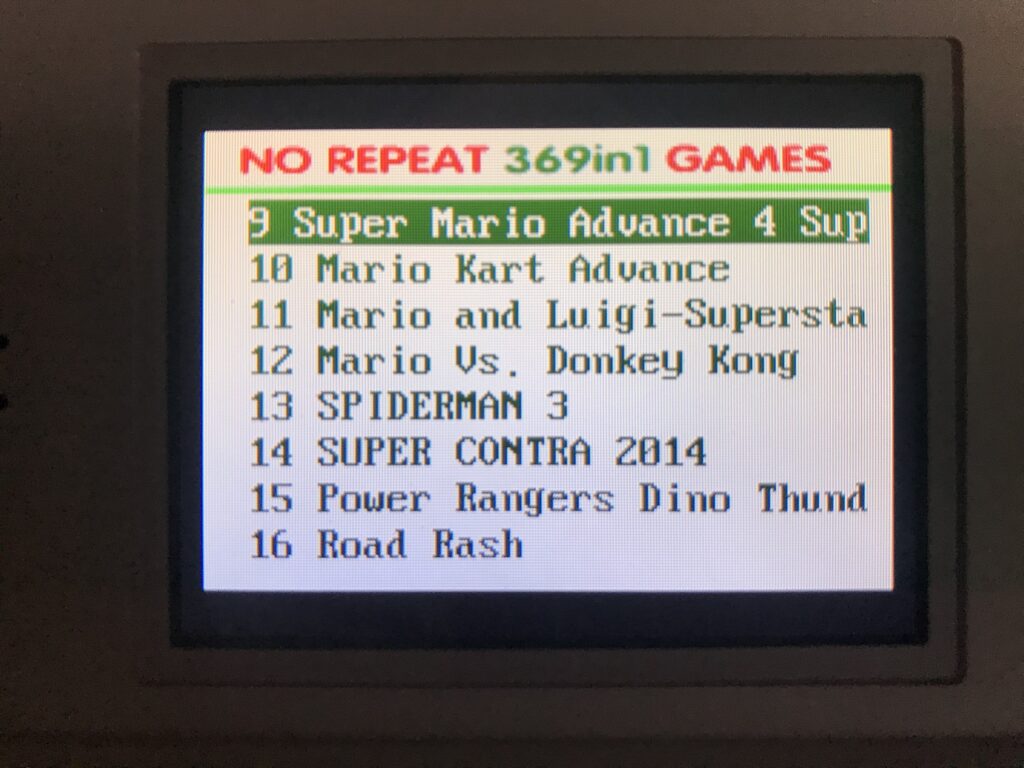 GBA 369-in-1 games2
