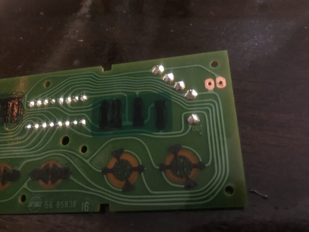 NES controller cable solder points