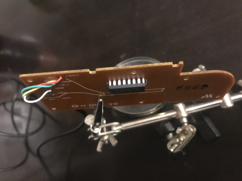 NES controller cable soldering