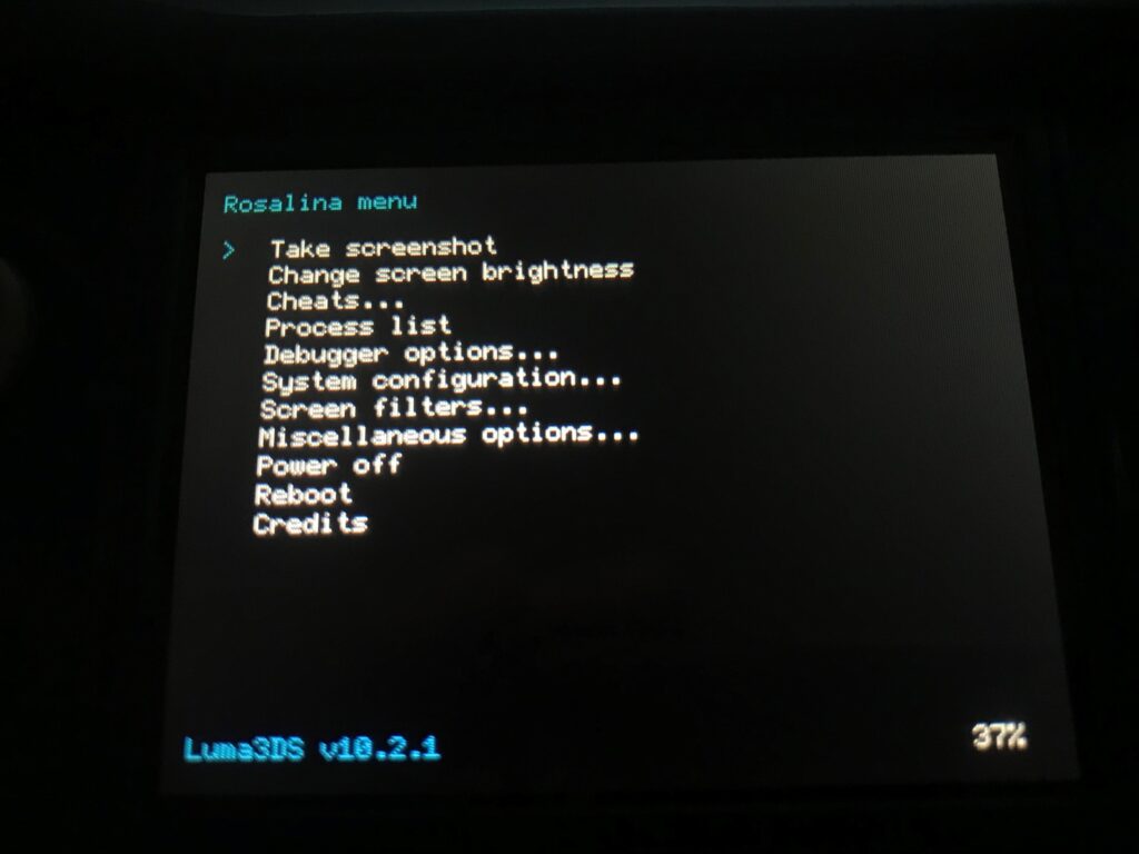 Rosalina menu