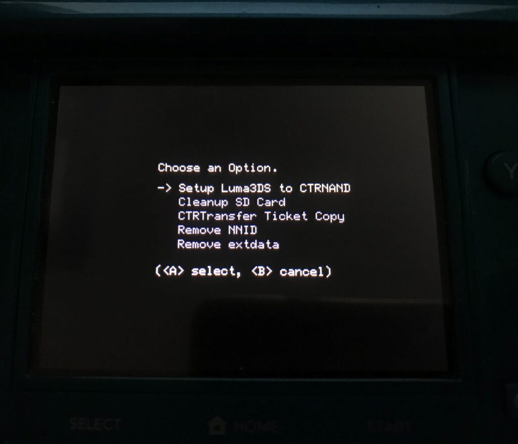 Setup Luma3ds