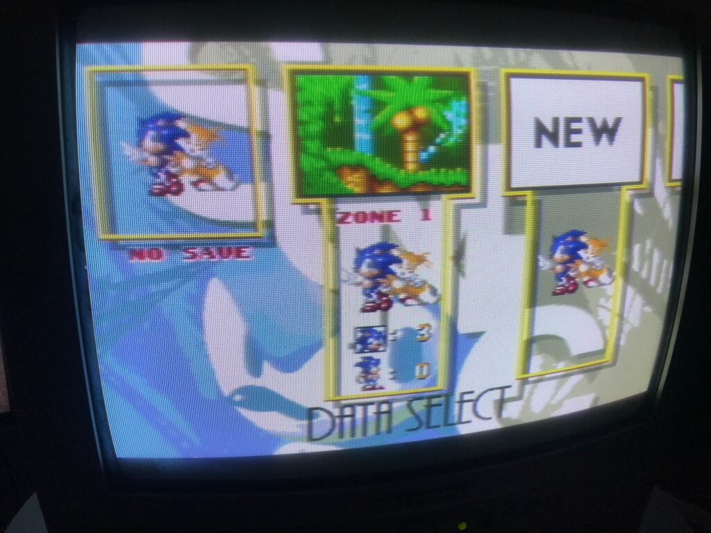 Sonic 3 saved game