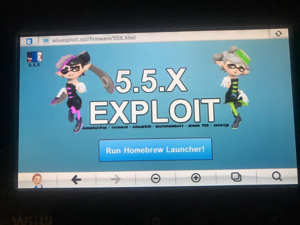 Wii U homebrew launcher