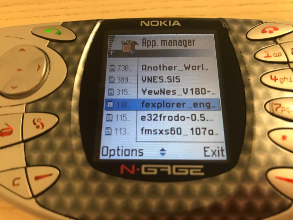 N-gage fexplorer sis