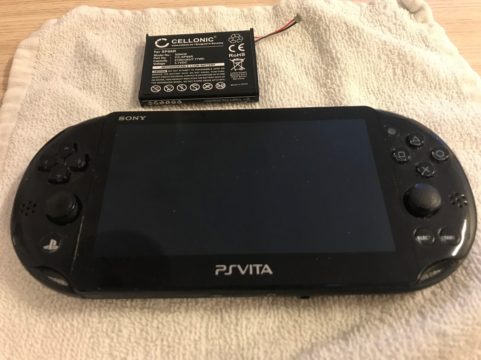 PS Vita slim battery replacement Dreamcast.nu